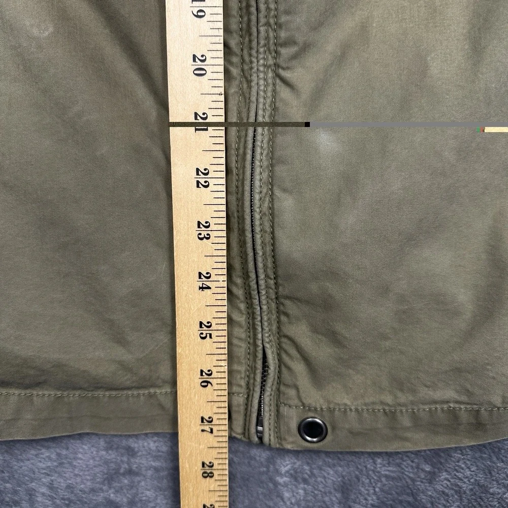 Polo Ralph Lauren Utility Jacket Mens Large Army Green Hooded Full Zip Pony Logo